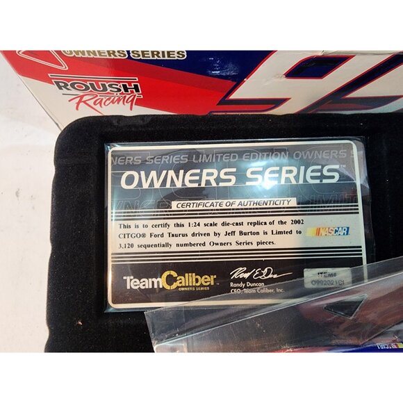 ✅️ TEAM CALIBER OWNERS 2002 #99 CITGO FORD TAURUS JEFF BURTON #O992021CI - Picture 5 of 6